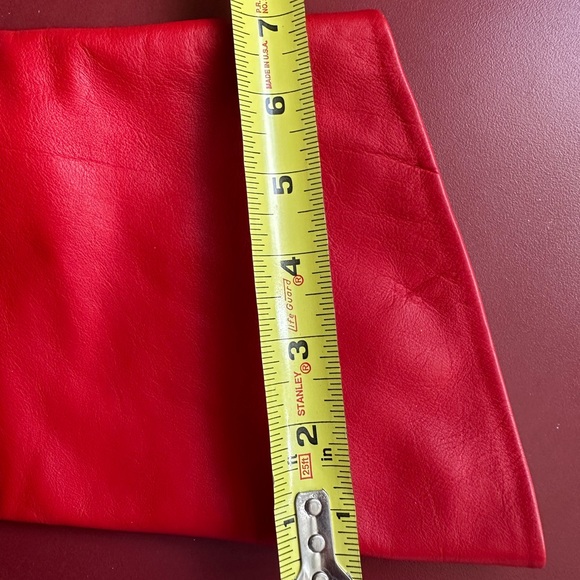 Size 7 1/2 Red Leather Boots! Never Worn! Perfect! - Picture 13 of 14